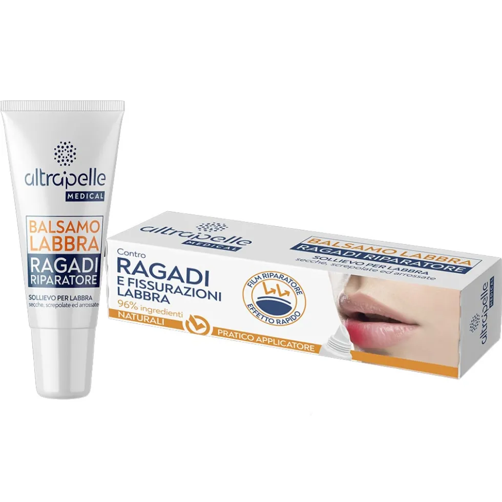 Altrapelle Medical - Balsamo Labbra Riparatore contro Ragadi, 8ml