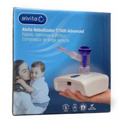 Alvita Aerosol T1500 Advanced - Apparecchio per la terapia delle vie respiratorie, 1 pezzo