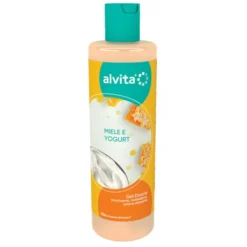 Alvita Gel Doccia Nutriente ad azione Rilassante Miele e Yogurt, 300ml