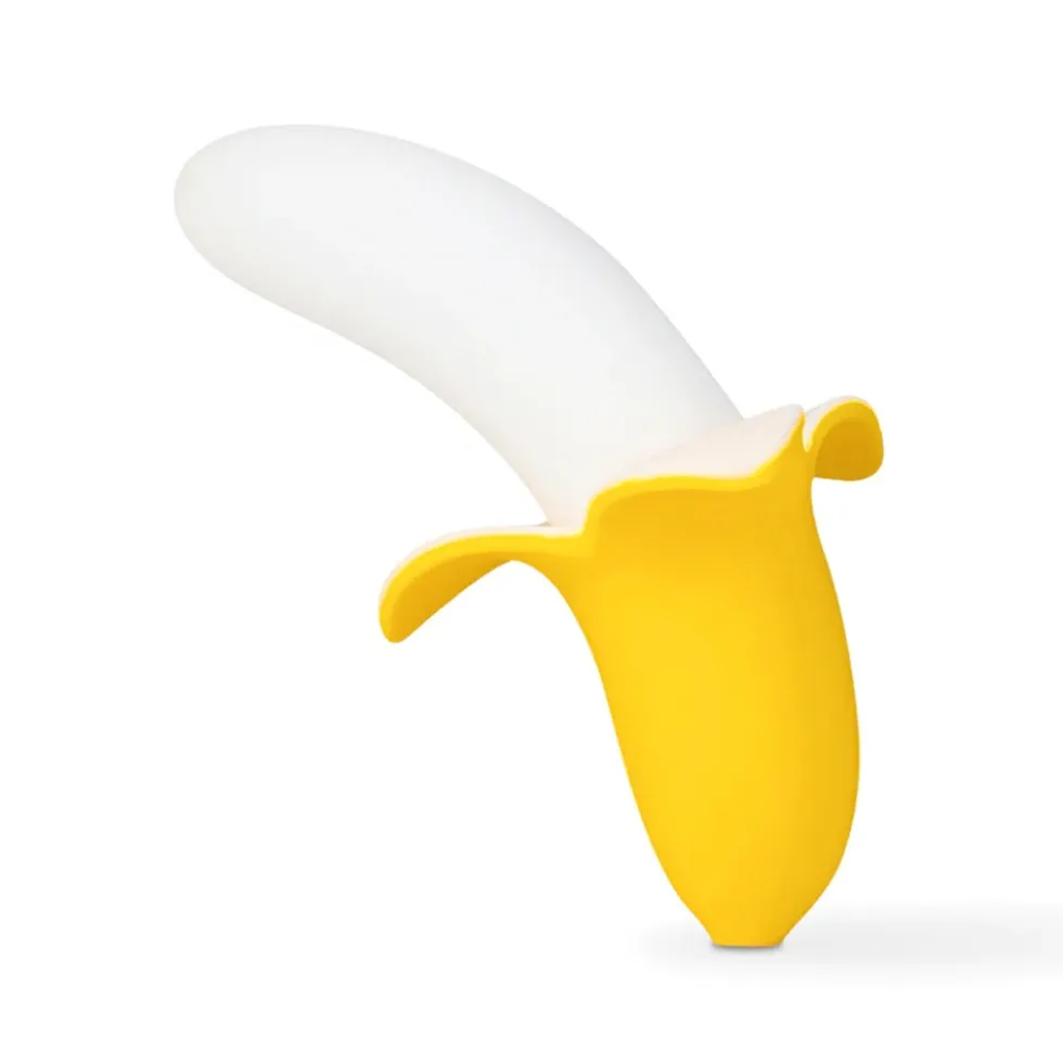 Ammicco Little Banana Mini Vibratore per Zone Erogene, 1 Pezzo