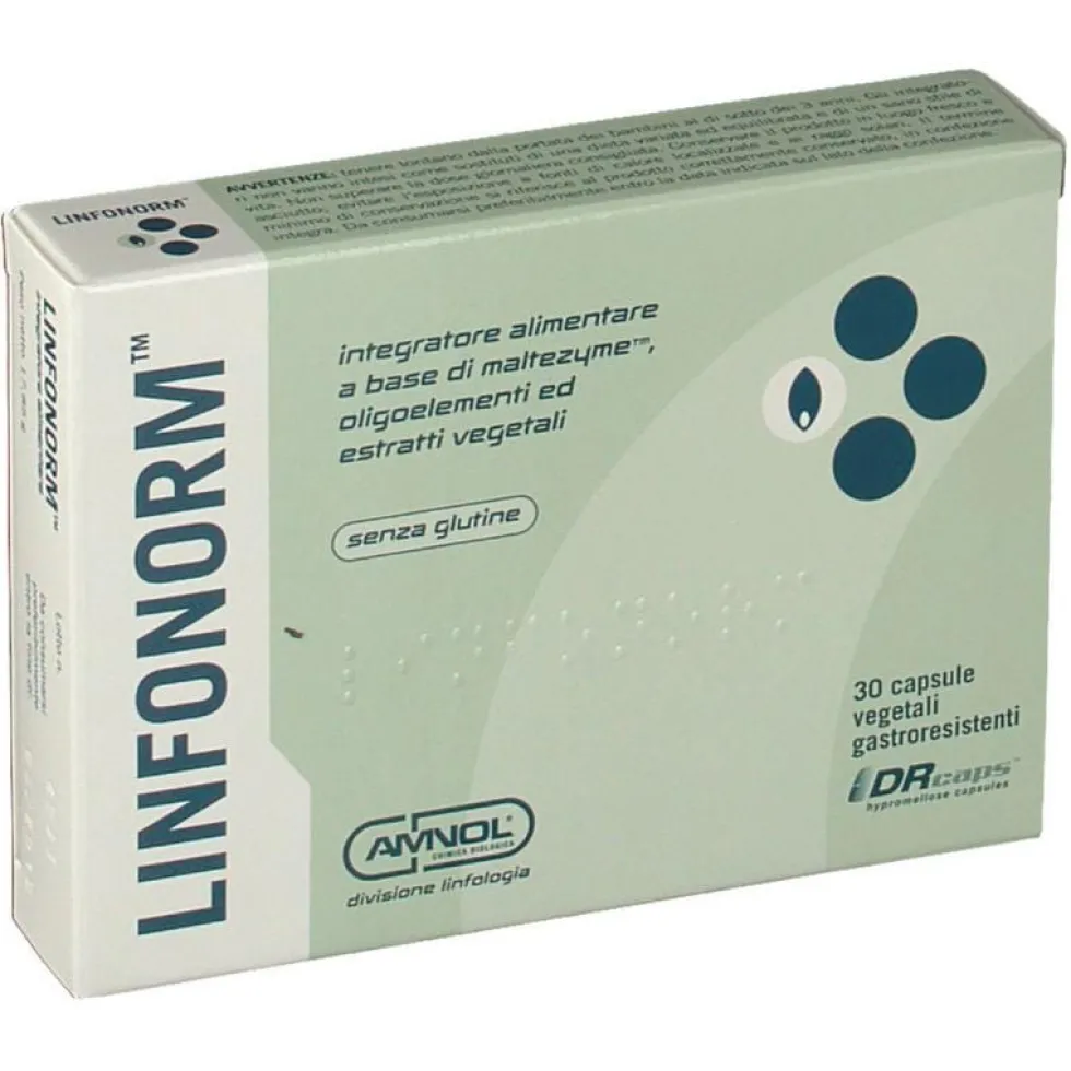 Amnol Chimica Biologica Linfonorm Integratore, 30 Capsule