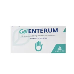 Angelini GelEnterum - Dispositivo medico antidiarroico per i bambini, 20 bustine da 250 mg