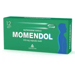 Angelini Momendol 220mg Naprossene Sodico Antidolorifico, 12 Capsule Molli
