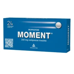 Angelini Moment 200mg Ibuprofene Antidolorifico, 24 Compresse Rivestite