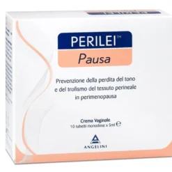 Angelini Perilei Pausa - Perilei pausa crema vaginale, 10 tubetti monodose da 5 ml