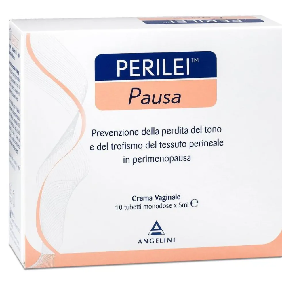 Angelini Perilei Pausa - Perilei pausa crema vaginale, 10 tubetti monodose da 5 ml