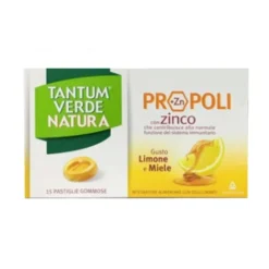 Angelini Tantum Verde Natura Propoli - Integratore per il sistema immunitario, 15 pastiglie gommose