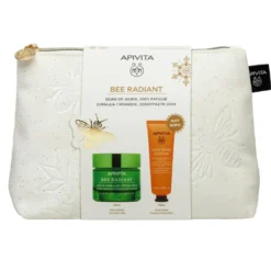 Apivita Bee Radiant - Cofanetto viso anti-età e illuminante, 2 prodotti da 50 ml