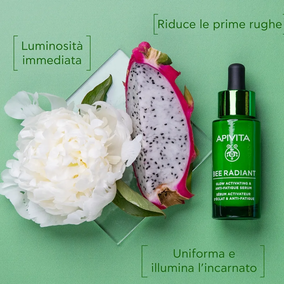 Apivita Bee Radiant - Siero Energizzante Attivatore Luminosità Anti Fatica, 30ml