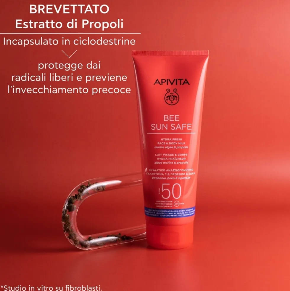 Apivita Bee Sun Safe - Hydra Fresh Latte Viso e Corpo SPF50, 200ml