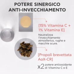 Apivita C15 Propolis Correct - Siero viso alla vitamina C contro le rughe e le macchie, 30 ml