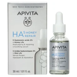 Apivita HA5 Honey Repair - Siero viso idratante e rimpolpante per le rughe, 30 ml