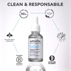 Apivita HA5 Honey Repair - Siero viso idratante e rimpolpante per le rughe, 30 ml