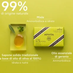 Apivita Natural Soap - Sapone con Oliva, 125g