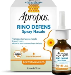 Apropos Rino Defens Spray Nasale - Barriera mucoadesiva ai tannini con oli essenziali, 30 ml