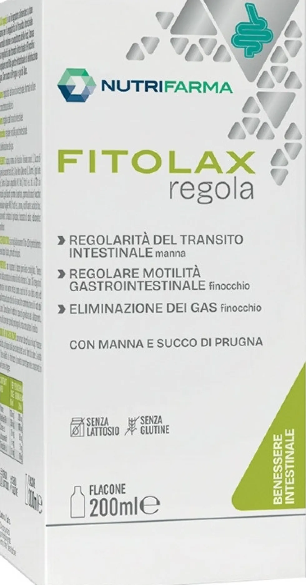 Aqua Viva Nutrifarma - Fitolax Regola Sciroppo per la regolarità del transito intestinale, 200 ml