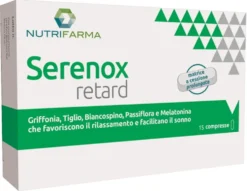 Aqua Viva Nutrifarma - Serenox Retard Integratore alimentare per il sonno e il rilassamento, 15 compresse
