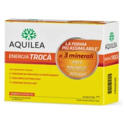 Aquilea Energia Trocà Integratore di Magnesio Zinco Potassio, 20 Bustine