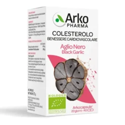 Arkopharma Arkocapsule Aglio Nero Bio - Integratore alimentare per il colesterolo, 40 capsule