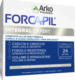 Arkopharma Forcapil Integral Expert Integratore alimentare anticaduta per i capelli, 168 capsule