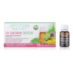 Armores Natura 10 Giorni Detox Integratore Alimentare, 10 flaconcini