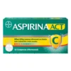 AspirinaACT Raffreddore Influenza 800mg + 480mg Acido acetilsalicilico con Vitamina C, 10 Compresse Effervescenti