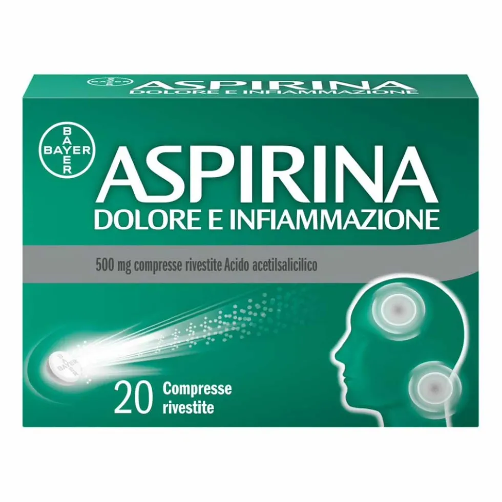 Aspirina Dolore e Infiammazione Antidolorifico e Antinfiammatorio, 20 Compresse
