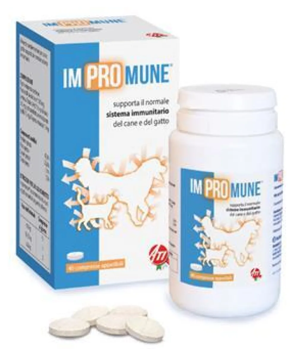 ATI Impromune Alimento Complementare per Cani e Gatti, 40 compresse