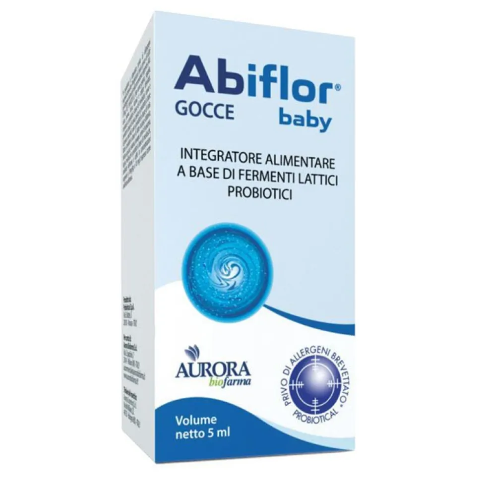 Aurora Biofarma Abiflor Baby Gocce Integratore Per La Flora Intestinale 5 ml
