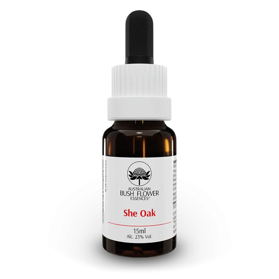 Australian Bush Flowers She Oak - Essenza floreale per gli squilibri ormonali femminili, 15 ml