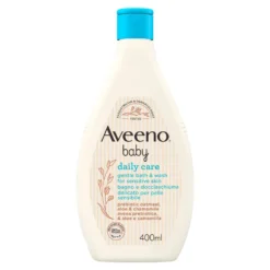 Aveeno Baby Daily Care - Bagno e docciaschiuma delicato per la pelle sensibile dei neonati, 400 ml