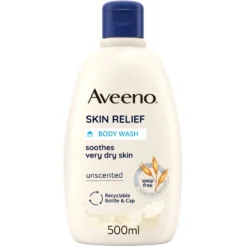 Aveeno Bagno Doccia Lenitivo Skin Relief Pelle da Secca a Molto Secca Ipoallergenico, 500ml