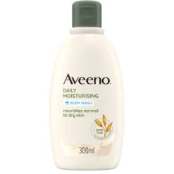 Aveeno Bagnoschiuma Daily Moisturising Bagnodoccia Idratante per Pelli Normali e Sensibili all'Avena, 300ml