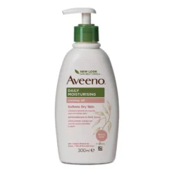 Aveeno Crema olio alle mandorle - Crema corpo idratante quotidiana per la pelle secca, 300 ml