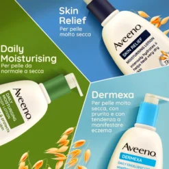 Aveeno Skin Relief - Olio spray per il corpo nutriente per la pelle secca e sensibile, 200 ml