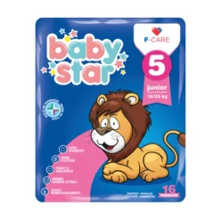 Baby Star Pannolini Per Bambini Taglia 5 12-25Kg, 16 Pannolini