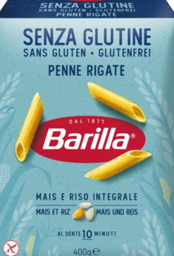 Barilla Senza Glutine - Penne Rigate Pasta di mais e riso, 400 g