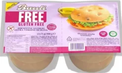 Bauli Free Focaccine all'olio evo - Focaccine senza glutine per celiaci, 4 pezzi da 75 g