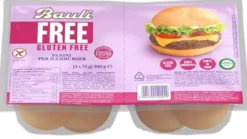 Bauli Free - Panini Hamburger senza glutine per celiaci, 4 x 75 g