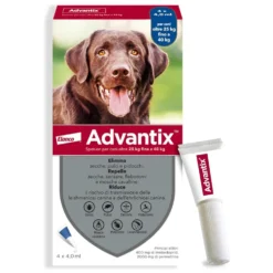 Bayer Advantix - Spot On Antiparassitario per Cani da 25Kg a 40Kg, 6 pipette