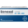 Bayer Benexol Trattamento per Carenza di Vitamine B a base di Vitamina B1 B6 B12, 20 Compresse Gastroresistenti