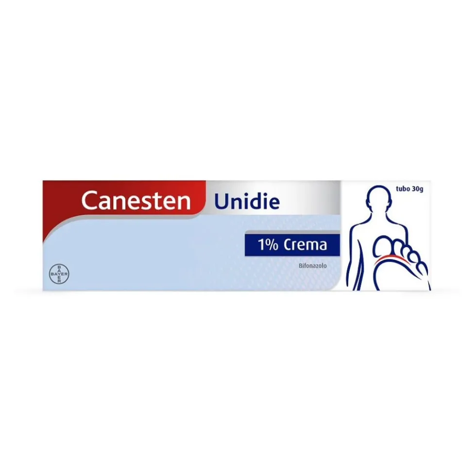 Bayer Canesten Unidie Crema Antimicotico Antifungino contro Funghi Micosi Piede d'Atleta, Tubo 30g