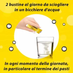 Bayer Citrosodina - Integratore digestivo effervescente per la pesantezza di stomaco, 20 bustine