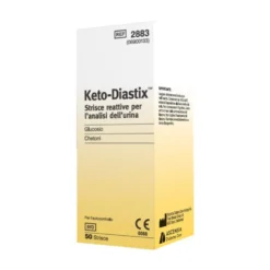 Bayer Keto-Diastix Strisce Reattive per l'Analisi dell'Urina, 50 Pezzi