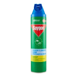 Baygon Mosche e Zanzare Plus Spray Azione Rapida, 400ml