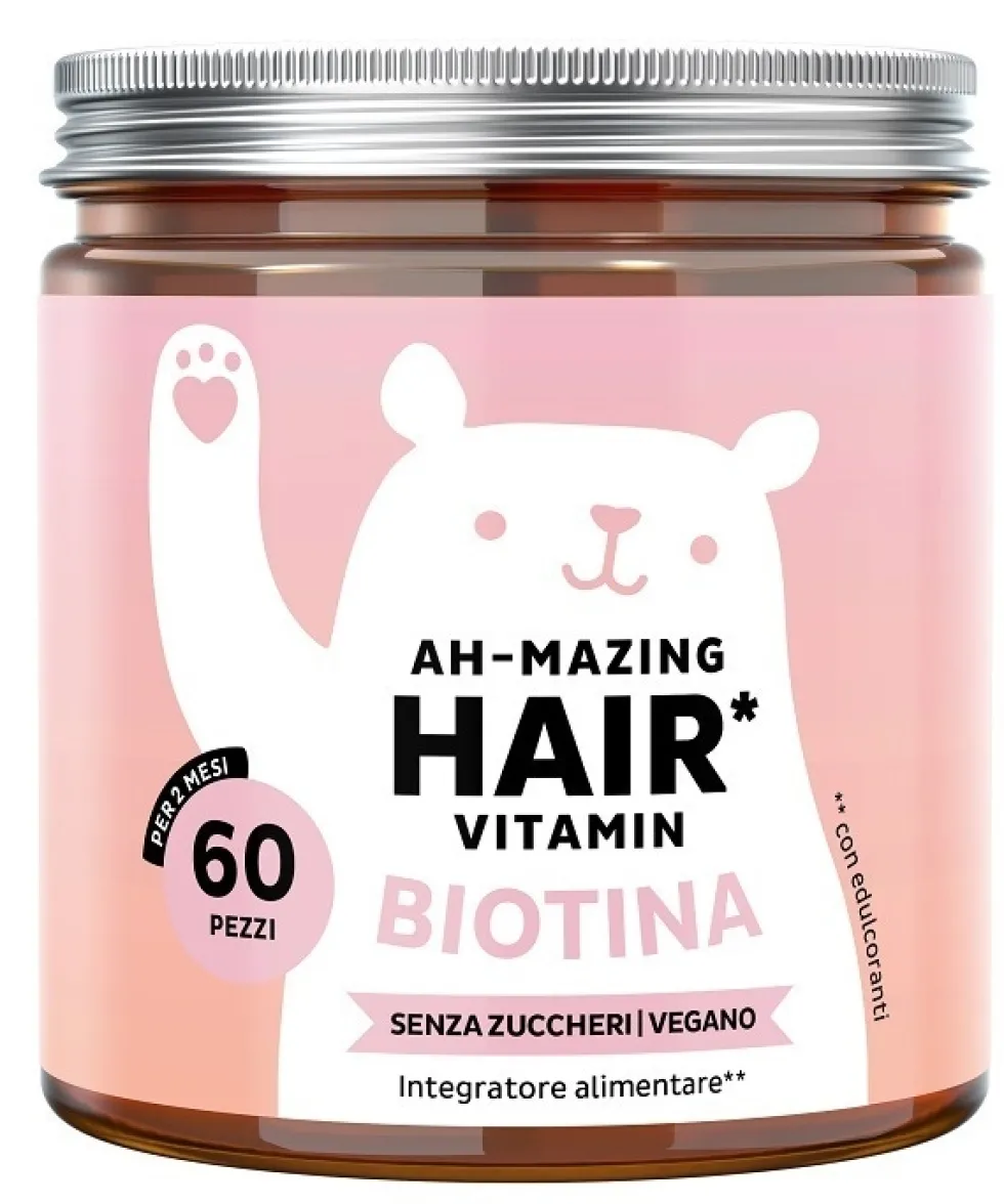 Bears with Benefits Ah-Mazing Hair Vitamin Integratore per i capelli, 60 caramelle gommose