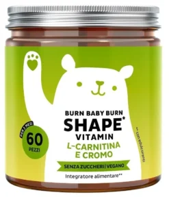 Bears with Benefits Burn Baby Burn - Vitamine bruciagrassi e snellenti, 60 caramelle gommose