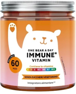 Bears with Benefits One Bear a Day Immune Vitamin Integratore per le difese, 60 caramelle gommose