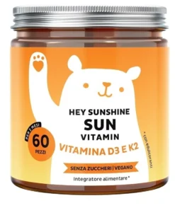 Bears with Benefits Vitamina del Sole D3 - Integratore per il sistema immunitario, 60 caramelle