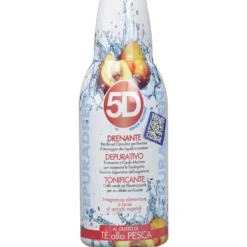 Benefit 5D Depuradren al tè alla pesca - Integratore alimentare drenante e depurativo, 500 ml
